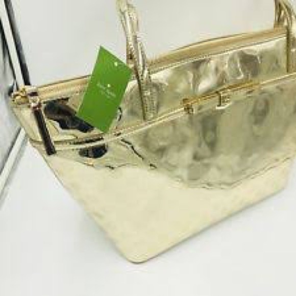 kate spade Handbags - Kate Spade Gold Dot Purse